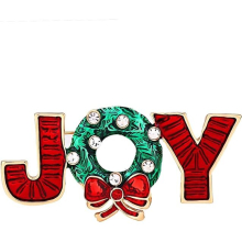 Christmas Joy Brooch Women's Girls Baby Brooch Pin Set (A JOY)