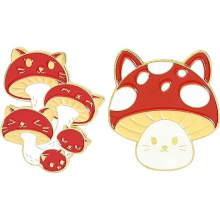 cat and blue rabbit animal pin, personalized animated enamel pin set, brooch, lapel, buckle, hat, clothing accessories, birthday gift, Christmas gift