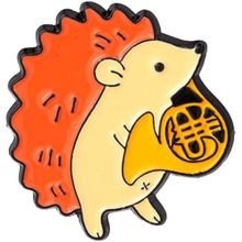 Button Animal Enamel Brooch Pins Cartoon Hedgehog for Girls Kids Gift Lapel Pins Accessory for Backpacks Badges Hats Bags Hat for Women (A, One Size)
