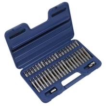 Sealey AK219 TRX-Star/Spline/Hex Bit Set 42 Piece 3/8 And 1/2sq Drive