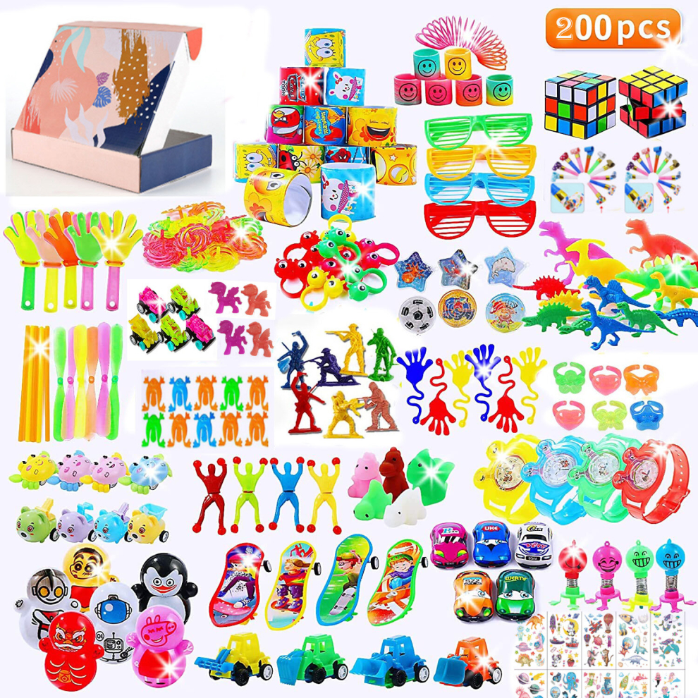 200x Assorted Party Bag Toys Children Kids Gift Favor Pinata Fillers