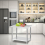 Living And Home 2 Tier Commercial Kitchen Prep & Work Stainless Steel Table 4