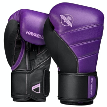 (10 oz ) HAYABUSA T3 BOXING GLOVES - BLACK/PURPLE