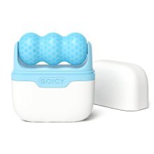 (Azul) Rodillo de hielo para la piel - Masajeador facial para ojos, cara y cuerpo, enfriamiento y relajación - Ideal regalo para mujeres