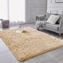 (160cm x 230cm (5ft 3" x 7ft 6"), Beige) Non Slip Rugs Shaggy Thick Large Living Room Rugs Bedroom Carpets Hallway Runner & Bath Door Mats