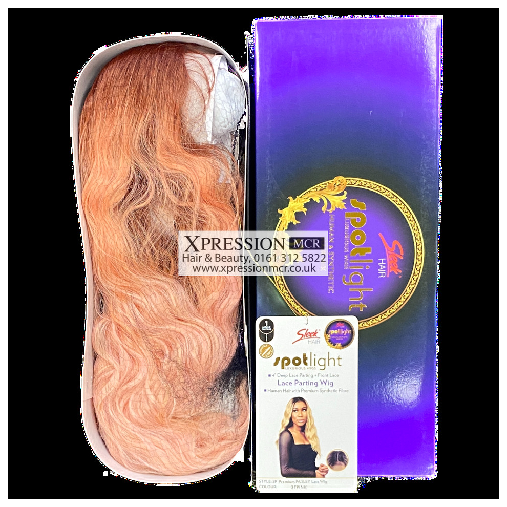 By Sleek (3T.pink) Sleek Paisley Human Hair Blended Wig 25'' Inch