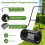Costway 27" Compost Spreader Metal Peat Moss Spreader Mesh Roller W/ U-shaped Handle 5