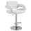 Homcom HOMCOM Adjustable Height Barstool Steel Pole PU Leather Bistro Home 1