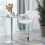 Homcom HOMCOM Adjustable Height Barstool Steel Pole PU Leather Bistro Home 3