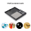 GEEPAS Geepas Portable Digital Kitchen Scales 200x0.01 g, Backlit LCD Display 3