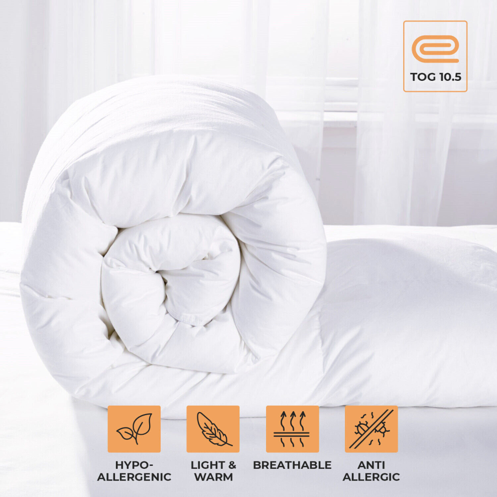 (King) Soft Anti-Allergy Duvet Quilt 10.5 Tog Hotel Quality Duvets Single Double King