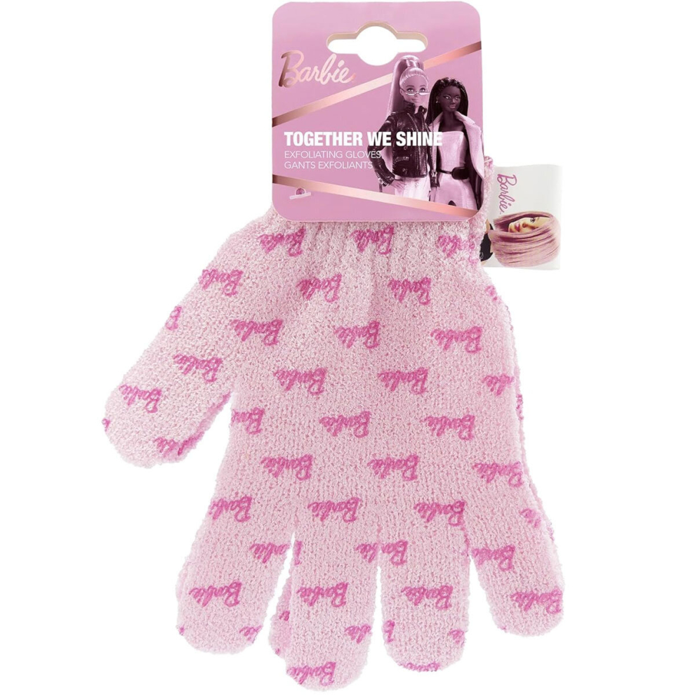 Barbie Exfoliating Pink Gloves