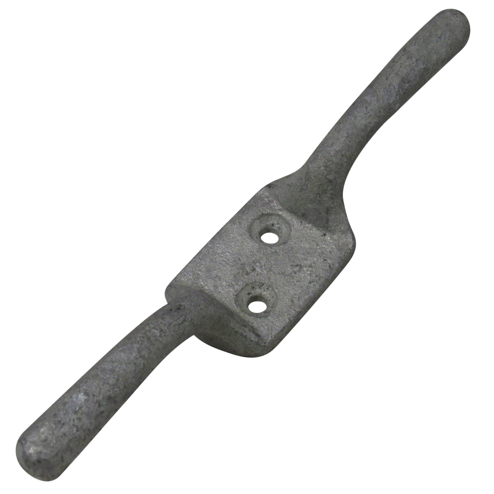 Securefix Direct (6", Galvanised) Black Or Galvanised Cleat Hook 3" - 6" X2