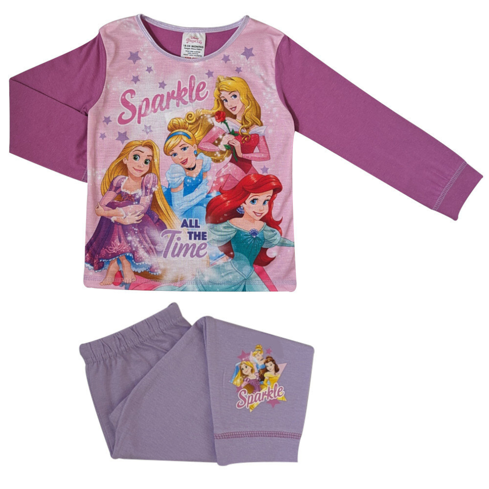 (18-24 Months / 86-92 cms) Girls Toddler Disney Princesses Pyjamas