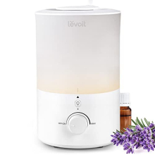 Humidificateur d'air - Levoit - Dual 150 Ultrasonic - Réservoir 3 L - Autonomie jusqu’à 25 h - Surface couverte jusqu’à 27 m²