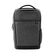 15.6 inch Renew Recycled Backpack - Grey. Water Resistant Coating, Adjustable and Padded Straps, Padded Compartments, 13