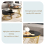 (Black+Gold) 2-in-1 Round Coffee Table Made of MDF 4