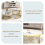 (White+Gold) 2-in-1 Round Coffee Table Made of MDF 4
