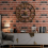 Gold Silent Large Wall Clock Metal Vintage Stereo Roman Numeral 2