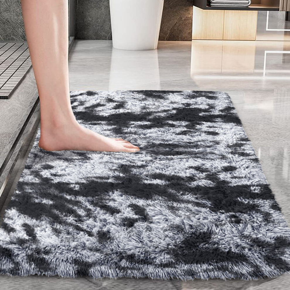 (CHARCOAL, 60 X 110) Extra Large Shaggy Rugs Living Room Runner Carpet