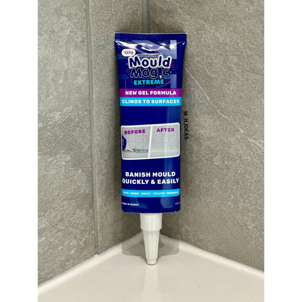 GENUINE MOULD MAGIC EXTREME GEL FORMULA 120G TUBE Eco TAPS SINKS GROUT WINDOWS