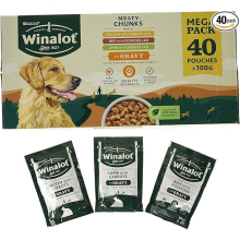 Winalot Dog Food Mixed in Gravy, 40 x 100g