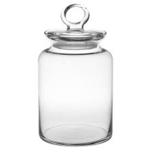 ( 1.515L) Airtight Food Storage Glass with Handle Lid Jar Cookies Pulses Dishwasher Safe