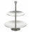 Cake Stand 2 Tier Layer Stainless Steel Round Serving Display Platter 5