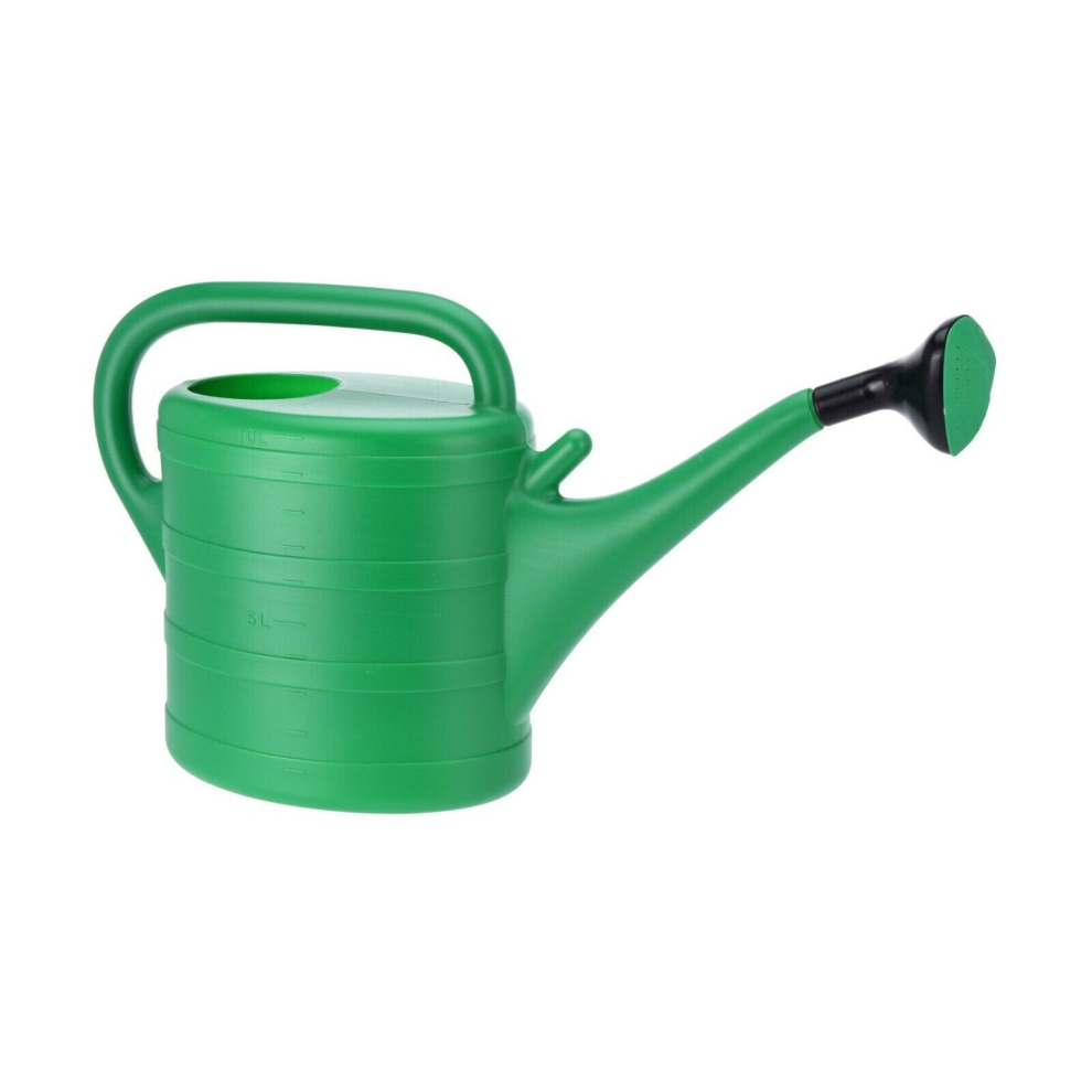 Watering Can 10L with Rose Sprinkler Garden Water Greenhouse XL