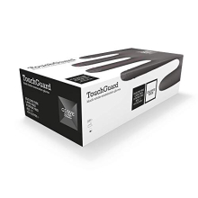 TouchGuard Black Nitrile Disposable Gloves, Latex Powder-Free, Box of 100, Medium