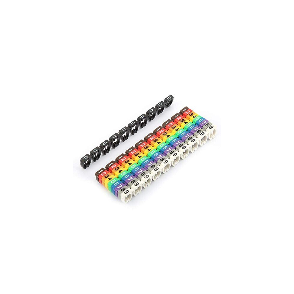 Wire Markers Wire Number Labels Colorful Wire Numbering Kit Tube Cable Marker For Marking Color-Coded Cables 8888840282105