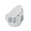 White Cereal Bowls Set 6 Breakfast Oatmeal Soup Dessert Pasta Square 2
