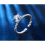 925 Silver Infinity Twist Open Band Ring Eternity Ring Wedding Ring 3