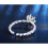 925 Silver Infinity Twist Open Band Ring Eternity Ring Wedding Ring 2