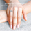 925 Silver Infinity Twist Open Band Ring Eternity Ring Wedding Ring 8