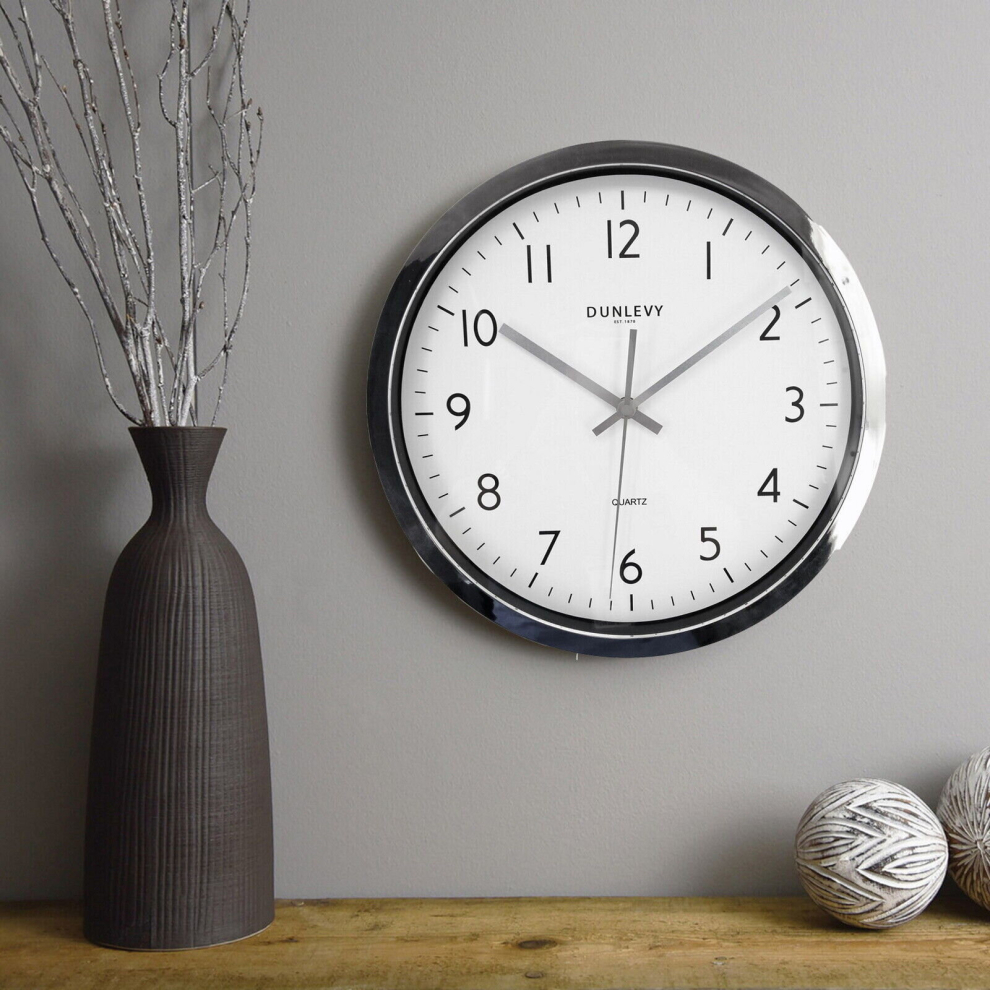 (Modern Wall Clock Large Round Quartz Home Bedroom Kitchen Office Time Decor 12") Modern Wall Clock Large Round Quartz Home Bedroom Kitchen Office Tim