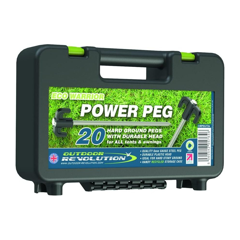 Eco Warrior Power Pegs | Tent & Awning Steel Pegs