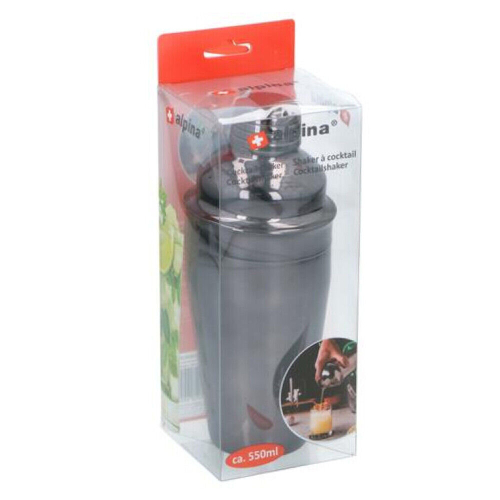 Alpina (Black) Cocktail Shaker with Built in Strainer Cocktail 1