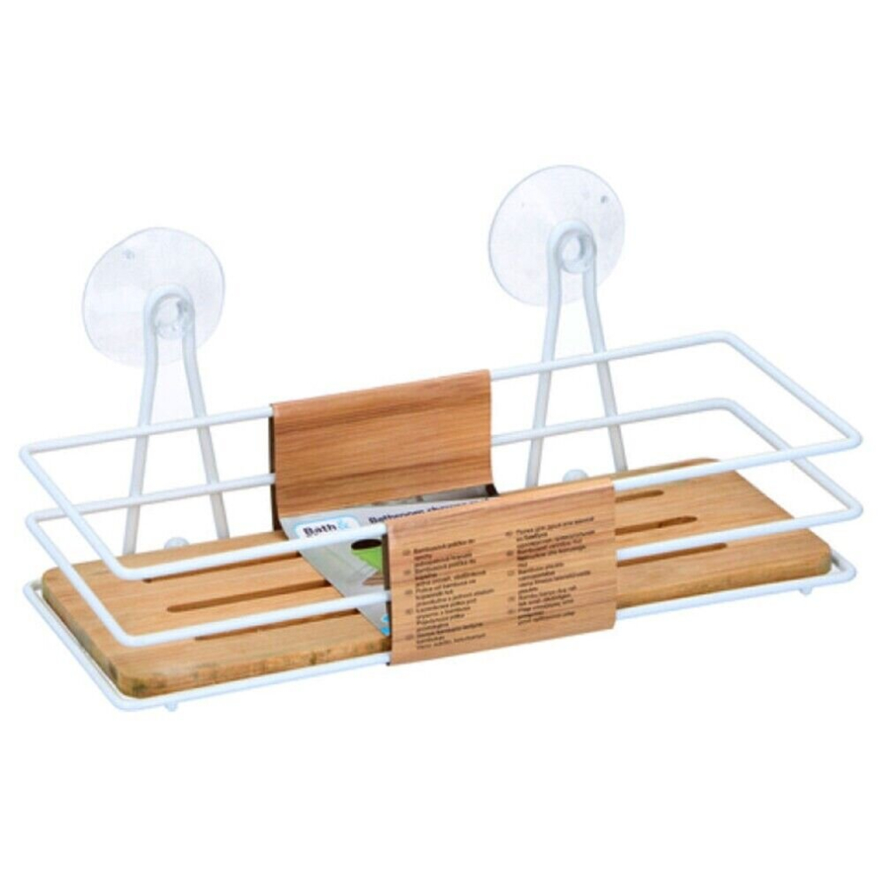 Bathroom Shelf Shower Caddy Rack Storage Organiser Tray Basket Suction