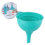 Alpina (Turquoise) 3PC Funnel Set Kitchen Plastic Liquid Oil Pouring 2