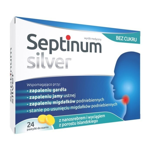Septinum Silver, 24 lozenges, sore throat