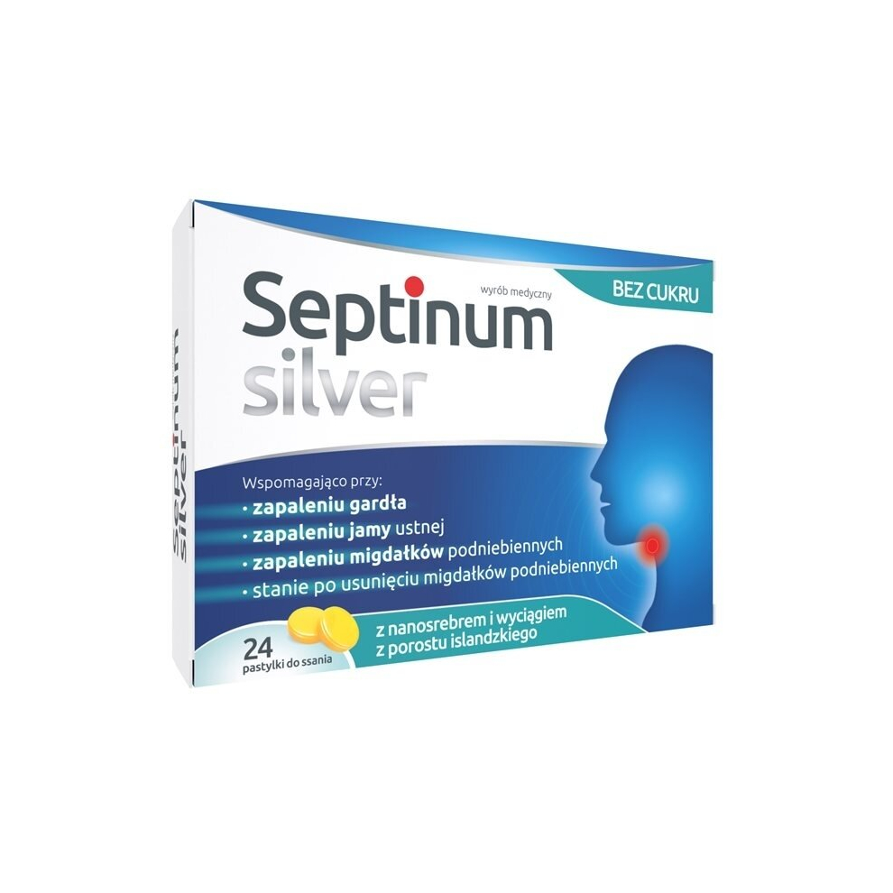 Natur Product Zdrovit Silver Septinum 24 Lozenges, Sore Throat