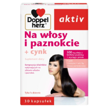 Doppelherz aktiv For hair and nails plus zinc, 30 capsules