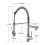 Kitchen Faucet Black with Rose Gold Multifunctional Hot and Cold Sink American Spring Faucet Vegetable With LED Faucet 3