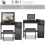 (Black Marble) Dressing Table with Flip Up Mirror and Stool, Vanity Makeup Table Drawers Storage Unit Cosmetic Bedroo 3