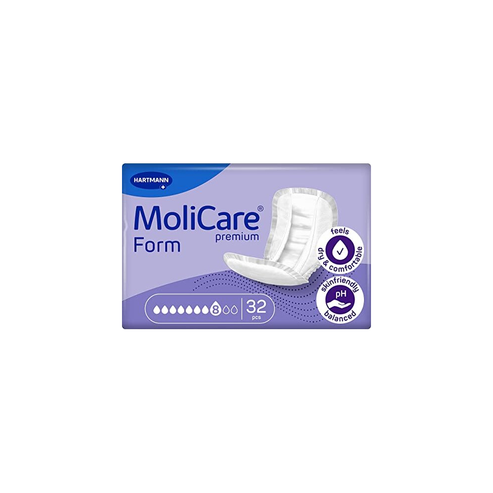 Molicare Premium Form, To Be Used With Fixpants, 8 Drops, Pack Of 32