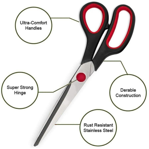 7.5''/19cm Tailoring Scissors Dressmaking Shears Fabric Craft Cutting 2