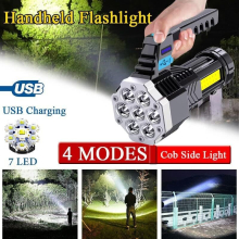 Super Bright LED Flashlight Handheld Rechargeable