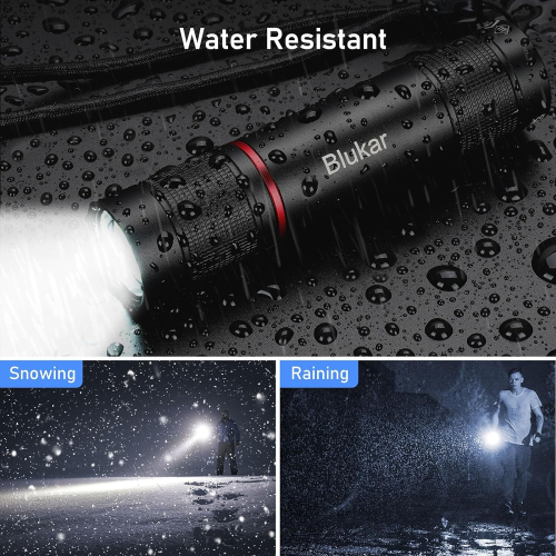 Adjustable Focus Flashlight LED Torch Rechargeable Super Bright 1