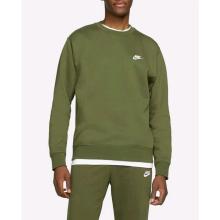 (Medium) Nike Mens Club Crew Neck Sweatshirt Jumper Green